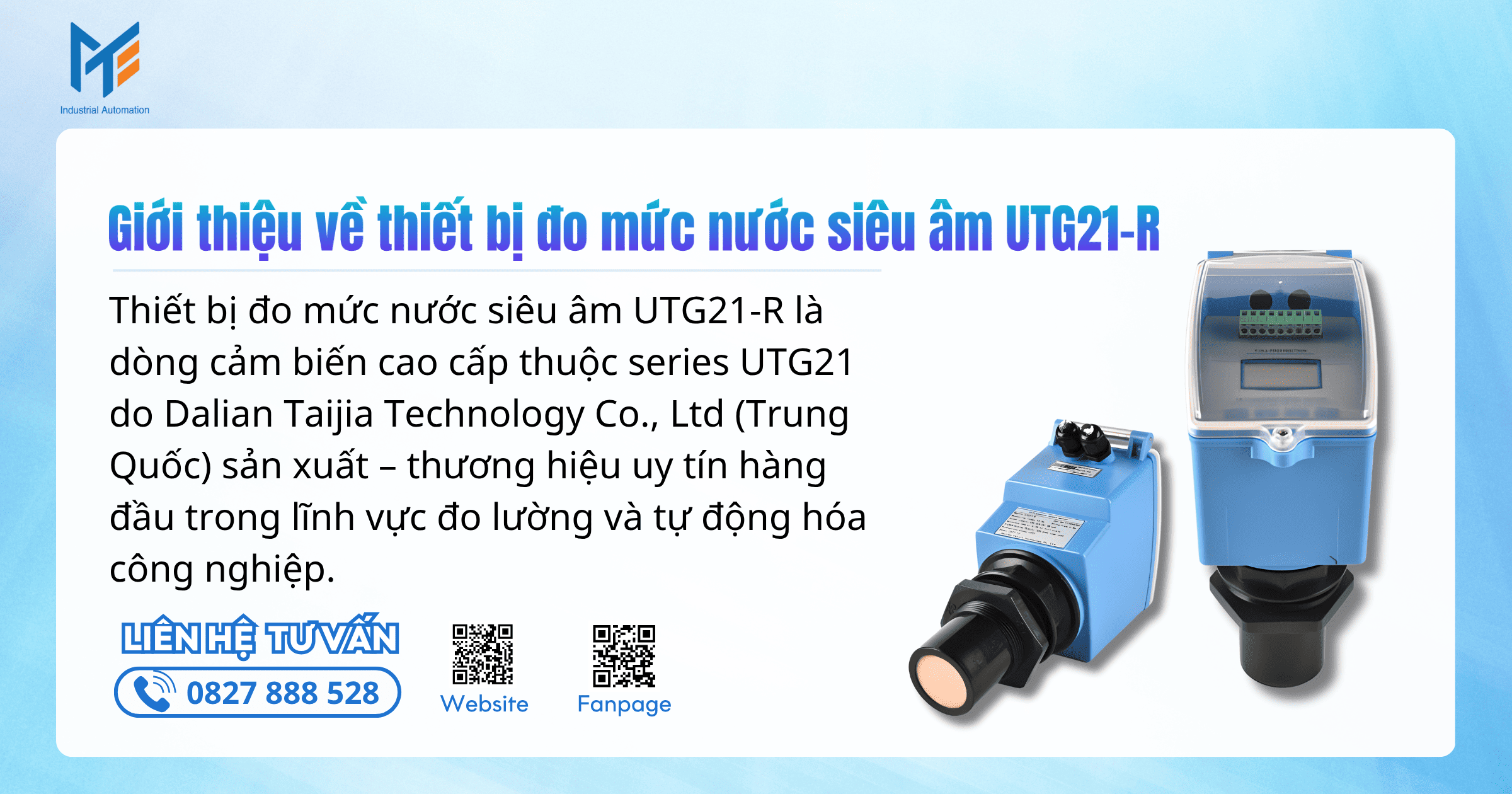 Giới thiệu về thiết bị đo mức nước siêu âm UTG21-R