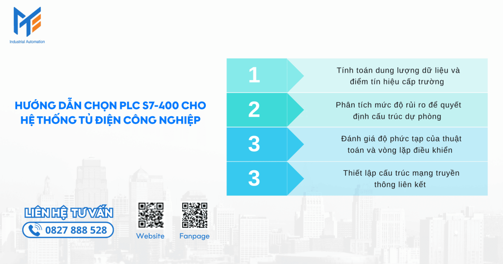 Hướng dẫn chọn PLC S7-400 cho hệ thống tủ điện công nghiệp hiện nay