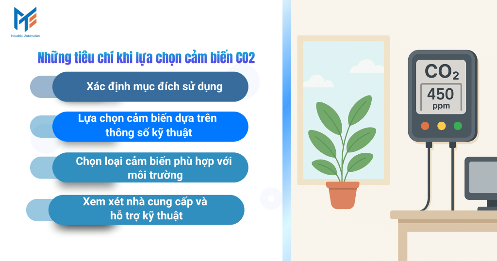 Những tiêu chí khi lựa chọn cảm biến CO2