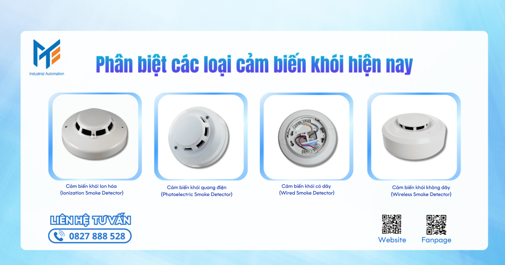 Phân biệt các loại cảm biến khói hiện nay