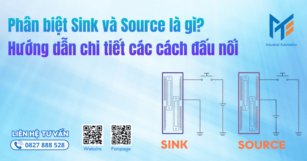 Phân biệt Sink và Source - Hướng dẫn chuyên sâu về đấu nối thiết bị điện trong Tự động hóa công nghiệp