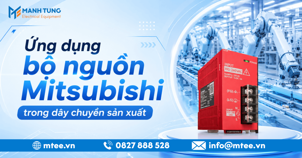 Ứng dụng bộ nguồn Mitsubishi trong dây chuyền sản xuất