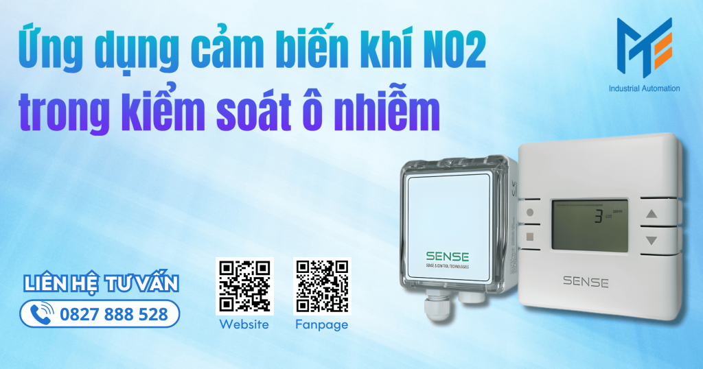Ứng dụng cảm biến khí NO2 trong kiểm soát ô nhiễm