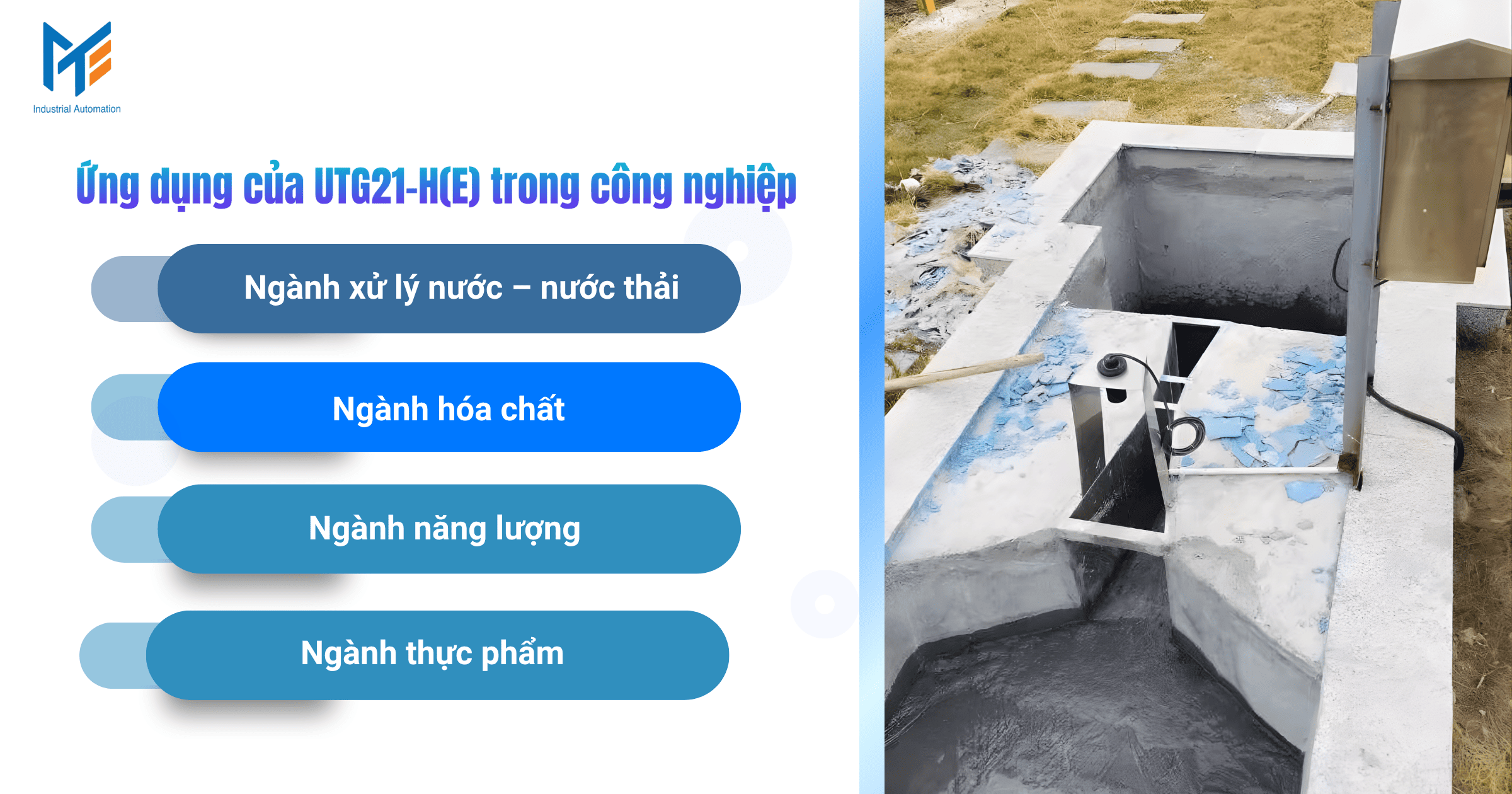 Ứng dụng của UTG21-H(E) trong công nghiệp