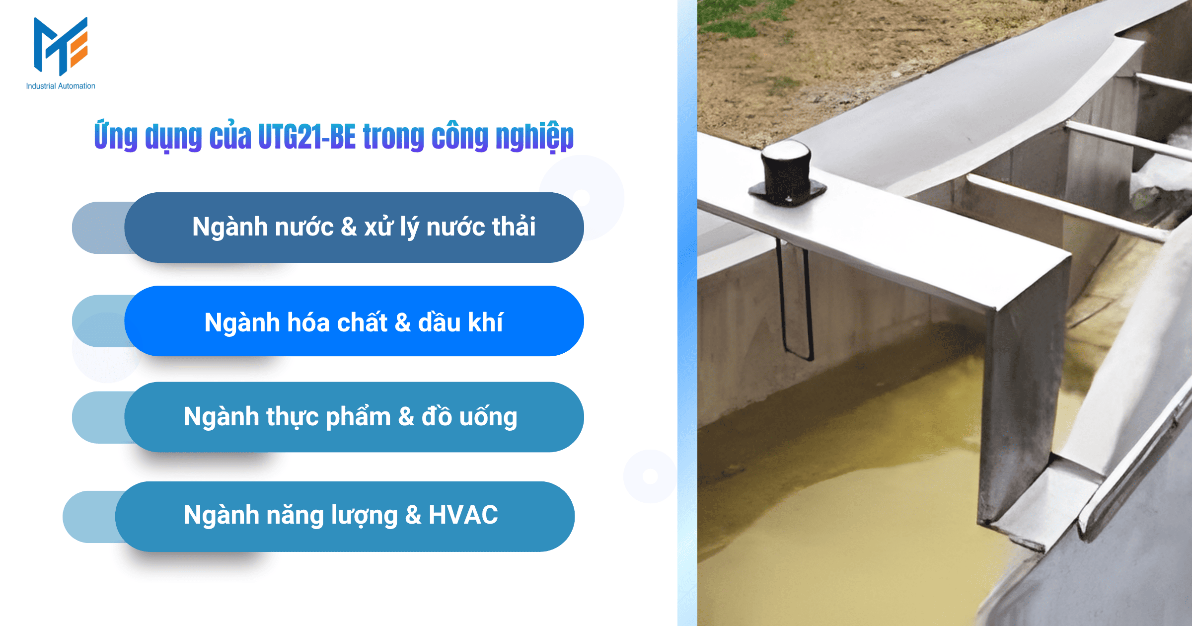 Ứng dụng của UTG21-BE trong công nghiệp