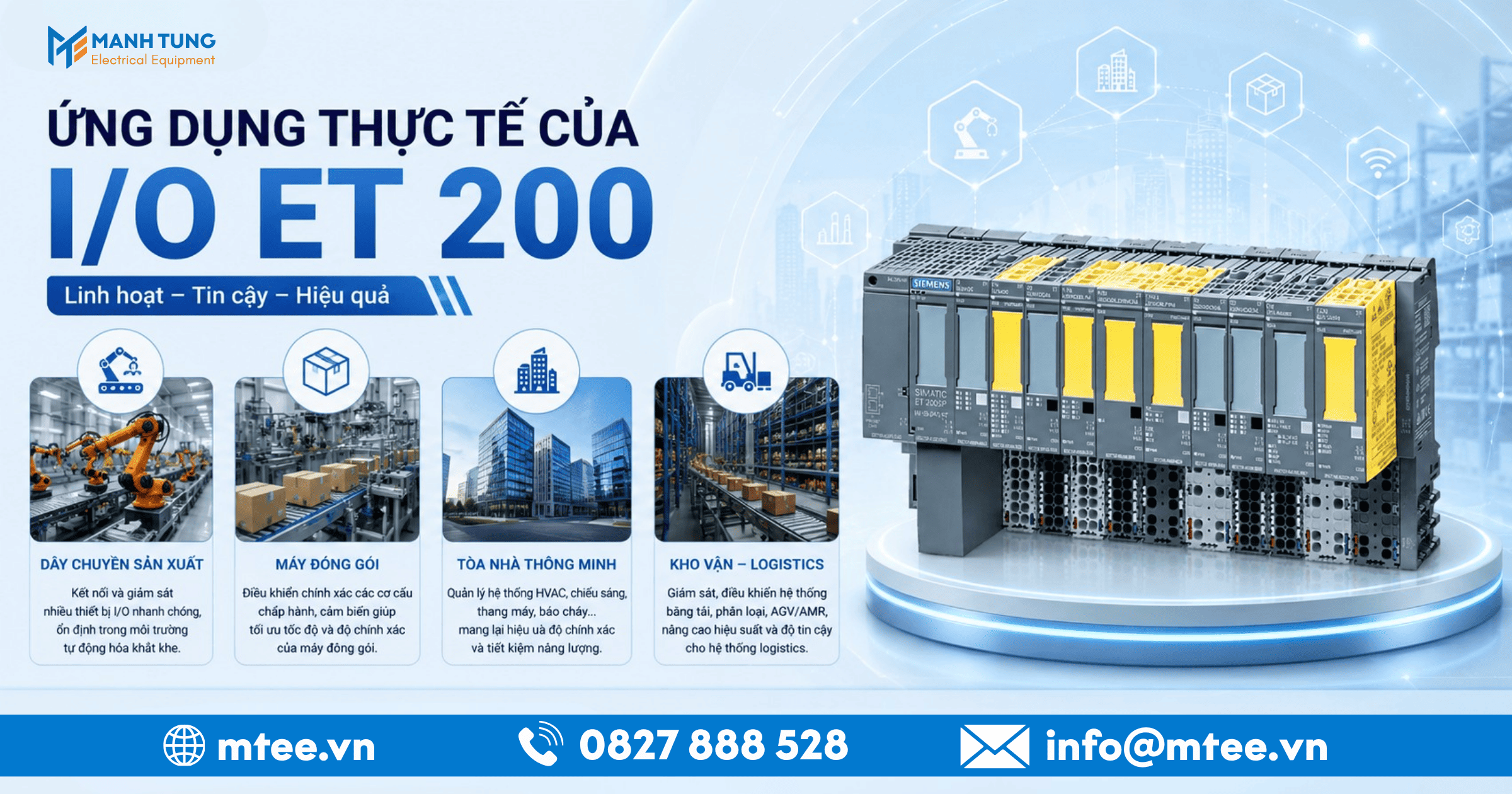 Ứng dụng thực tế của I/O ET 200