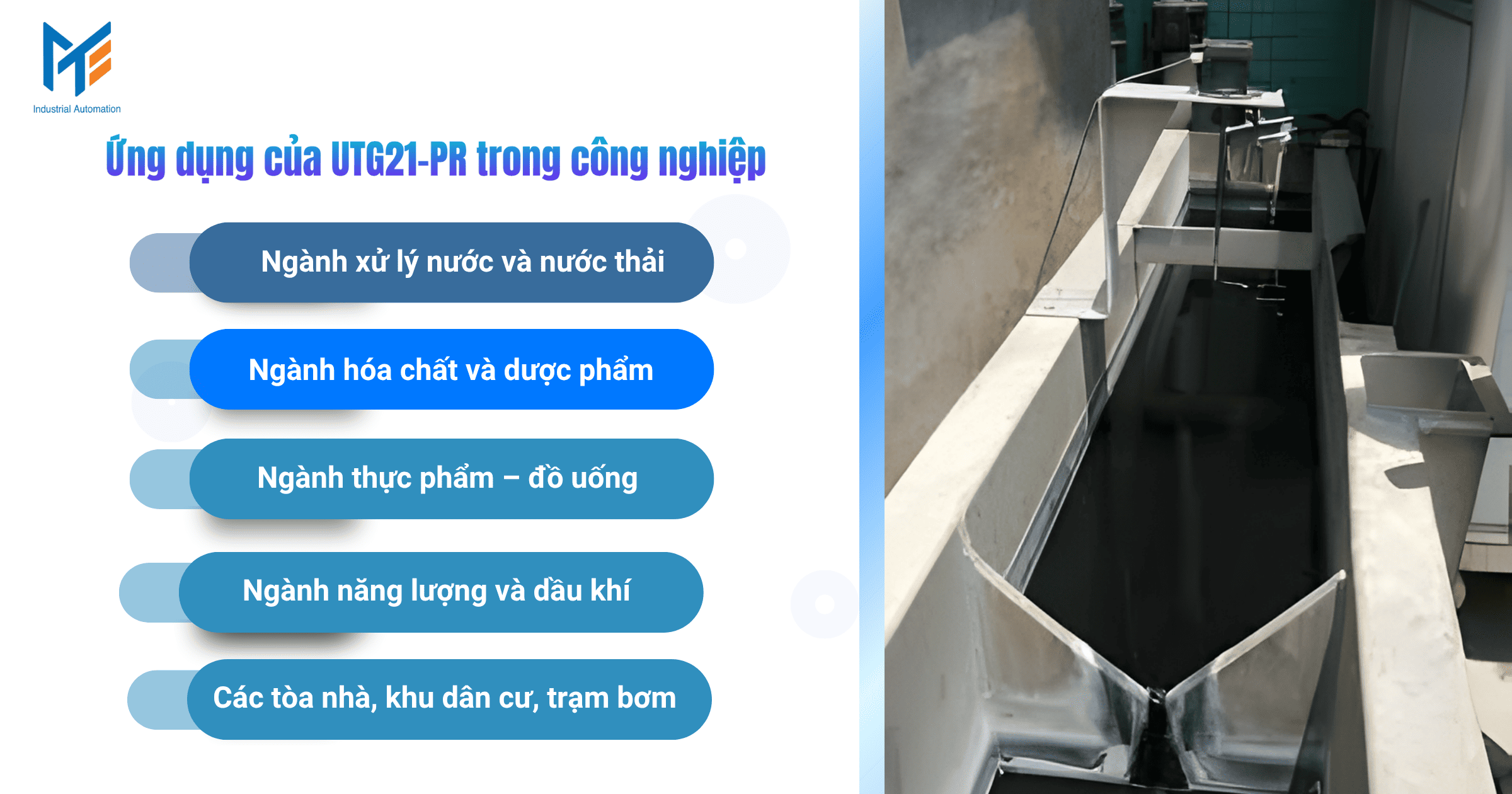 Ứng dụng của UTG21-PR trong công nghiệp