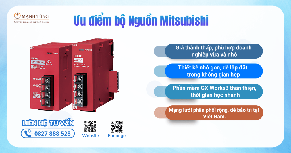 Ưu Điểm Của Bộ Nguồn Mitsubishi