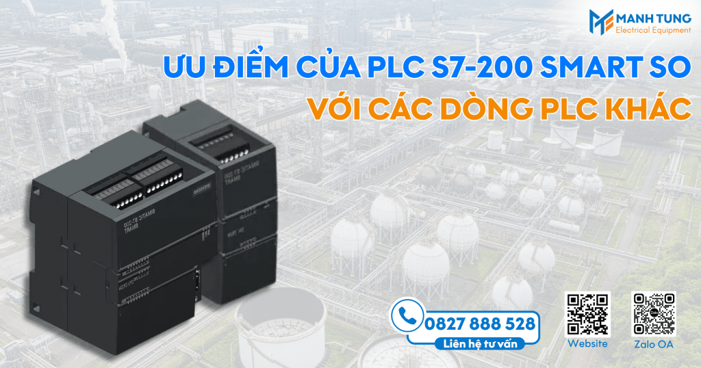 Ưu điểm của PLC S7-200 SMART so với các dòng PLC khác