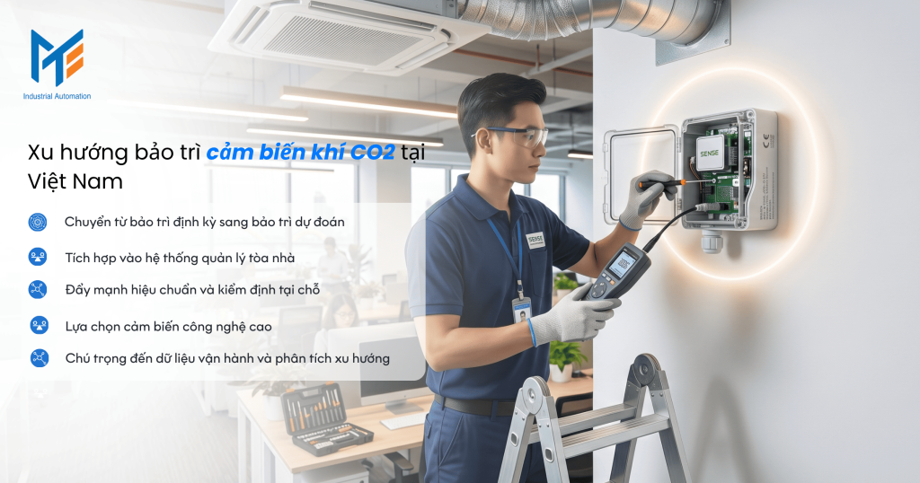 Xu hướng bảo trì cảm biến khí CO2 tại Việt Nam