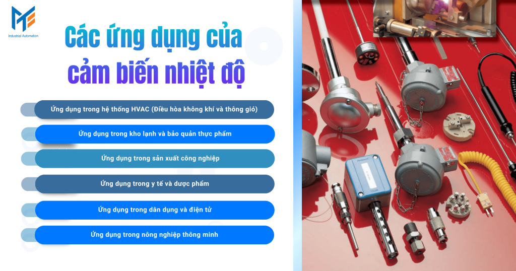 Các ứng dụng của cảm biến nhiệt độ