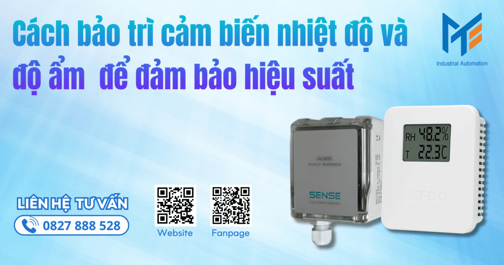 Cách bảo trì cảm biến nhiệt độ và độ ẩm để đảm bảo hiệu suất