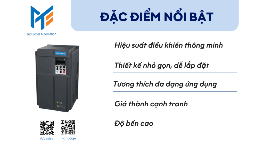 Đặc điểm nổi bật của biến tần inovance