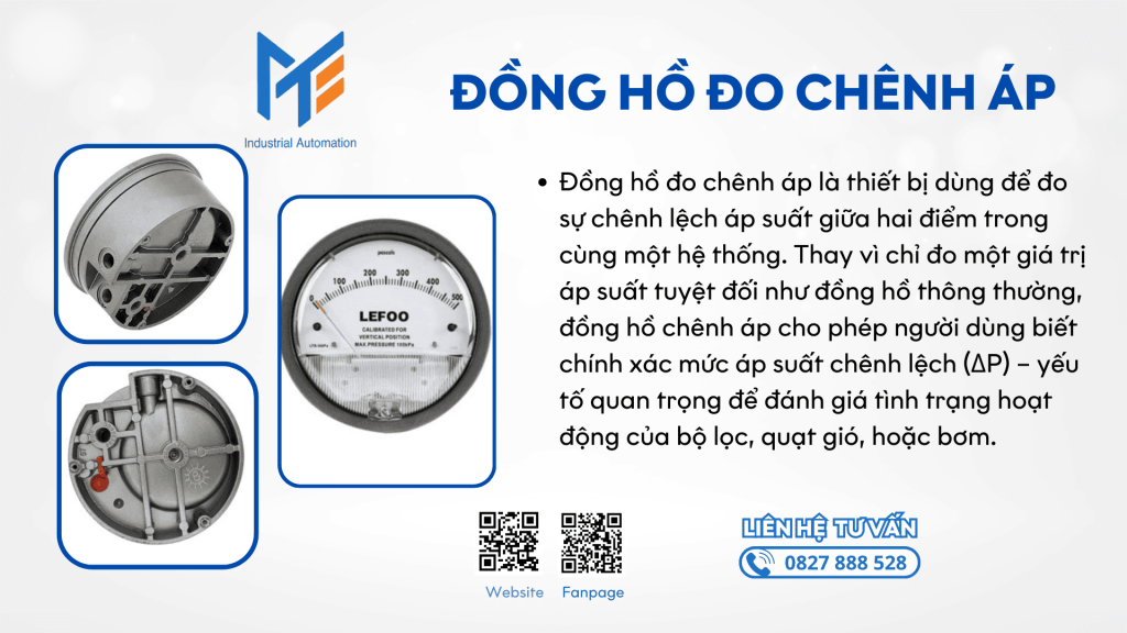 Giới thiệu về đồng hồ đo chênh áp