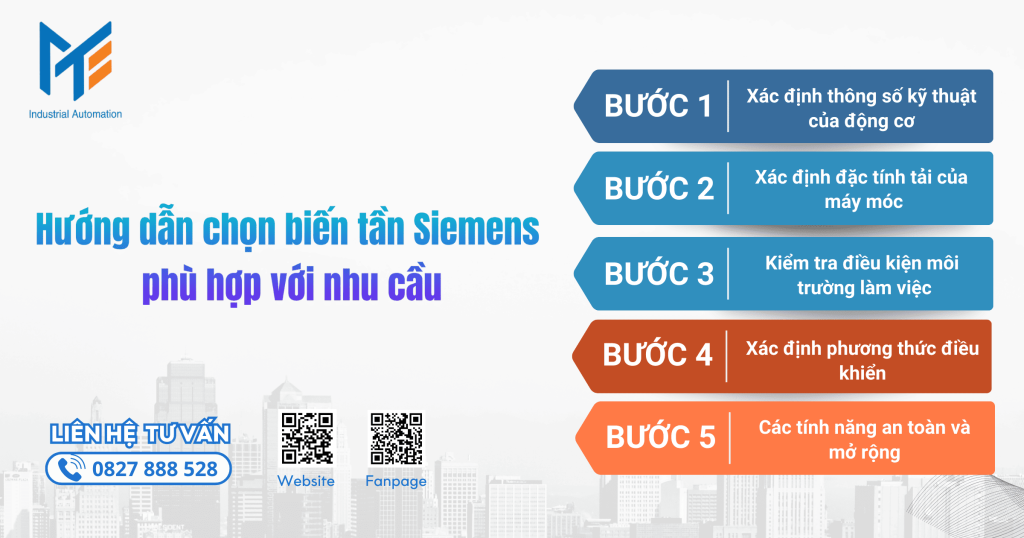 Hướng dẫn chọn biến tần Siemens phù hợp với nhu cầu