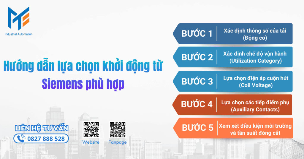 Hướng dẫn lựa chọn khởi động từ Siemens phù hợp