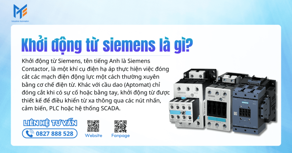 Khởi động từ siemens là gì?