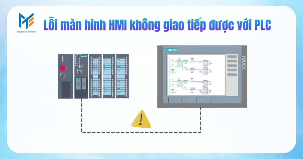 Lỗi màn hình HMI Siemens không giao tiếp được với PLC 