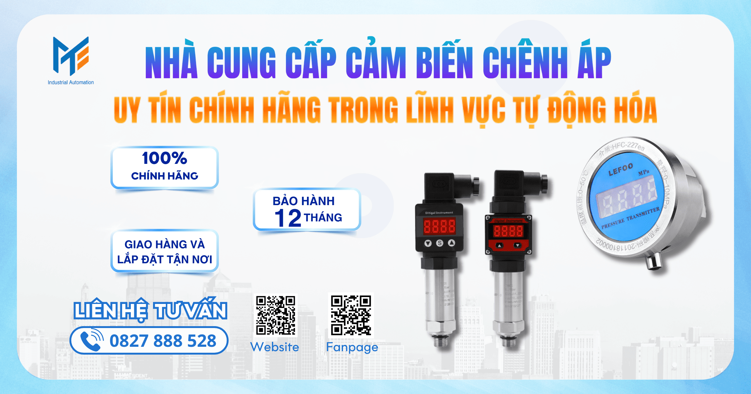 Mạnh Tùng nhà cung cấp cảm biến chênh lệch áp suất uy tín chính hãng