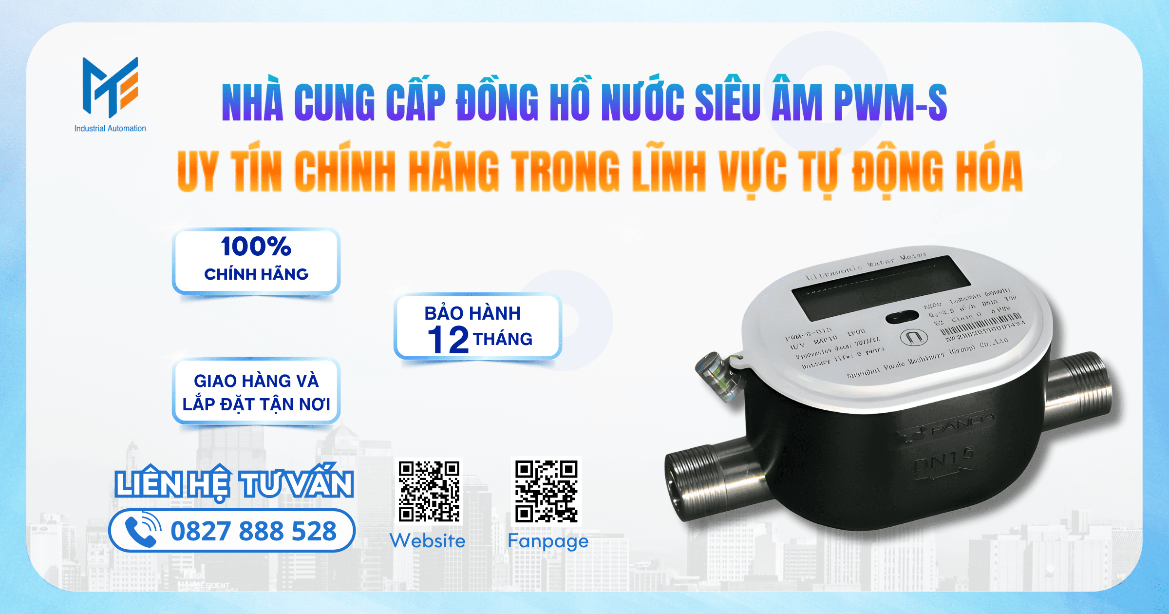 Mạnh Tùng nhà cung cấp đồng hồ nước siêu âm PWM-S uy tín chính hãng 