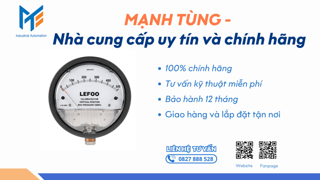 Mua đồng hồ đo chênh áp chính hãng tại Mạnh Tùng