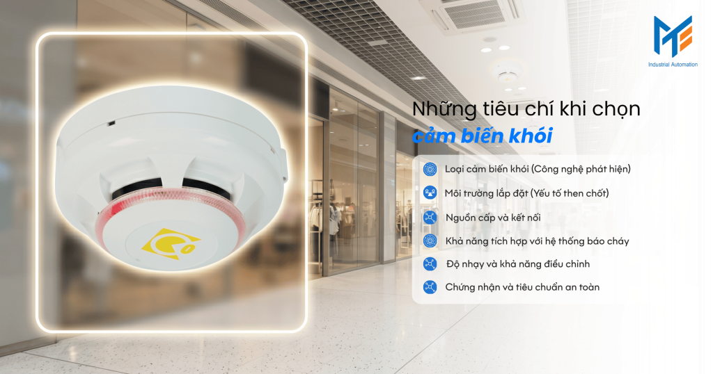Những tiêu chí khi chọn cảm biến khói
