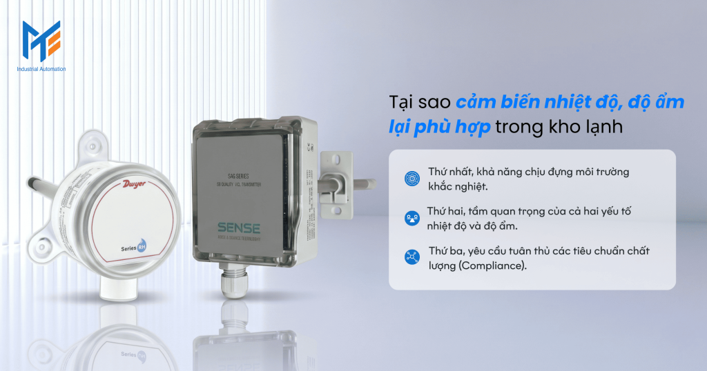 Tại sao cảm biến nhiệt độ, độ ẩm lại phù hợp trong kho lạnh