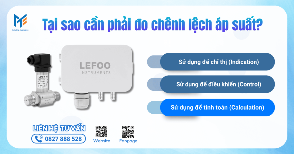 Tại sao cần phải đo chênh lệch áp suất?