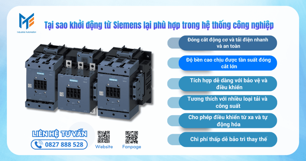 Tại sao khởi động từ lại phù hợp trong hệ thống công nghiệp