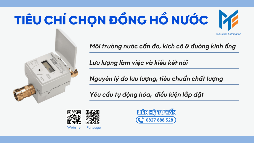 Tiêu chí chọn đồng hồ nước