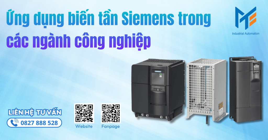 Ứng dụng biến tần Siemens trong các ngành công nghiệp