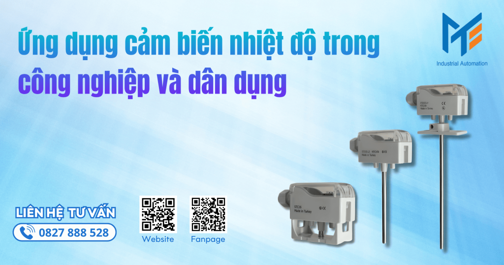 Ứng dụng cảm biến nhiệt độ trong công nghiệp và dân dụng