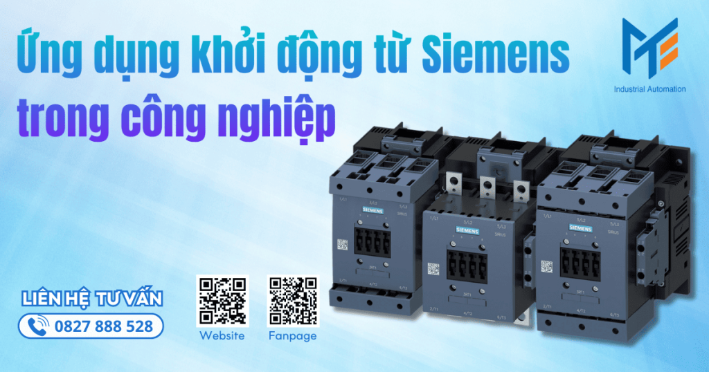 Ứng dụng khởi động từ Siemens trong công nghiệp