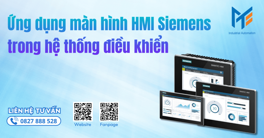 Ứng dụng màn hình HMI Siemens trong hệ thống điều khiển