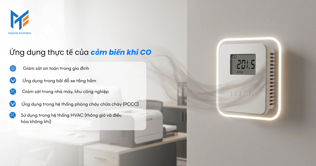 Ứng dụng thực tế của cảm biến khí CO