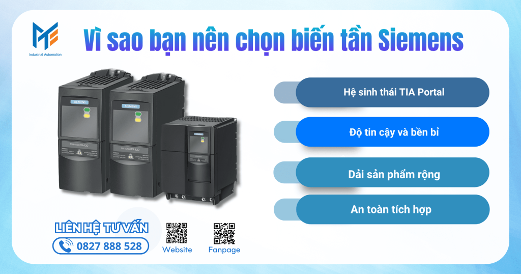 Vì sao bạn nên chọn biến tần Siemens