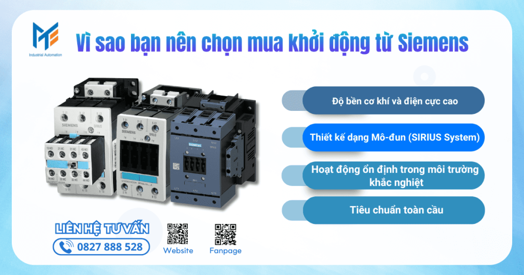 Vì sao bạn nên chọn mua khởi động từ Siemens