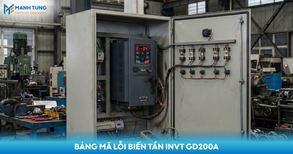 Bảng mã lỗi biến tần INVT GD200A
