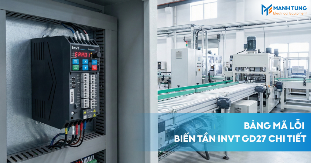 Bảng mã lỗi biến tần INVT GD27 chi tiết