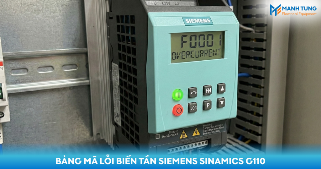 Bảng mã lỗi biến tần Siemens Sinamics G110