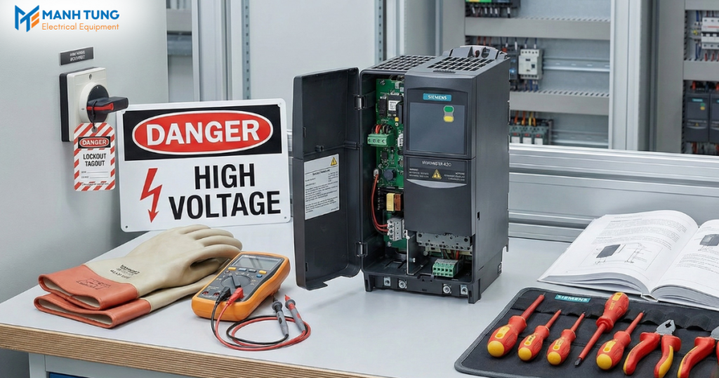 Các lưu ý khi xử lý lỗi biến tần Siemens Sinamics MM420