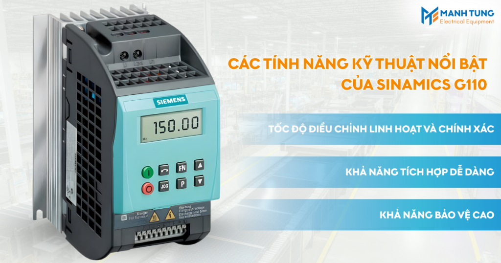 Các tính năng kỹ thuật nổi bật của SINAMICS G110