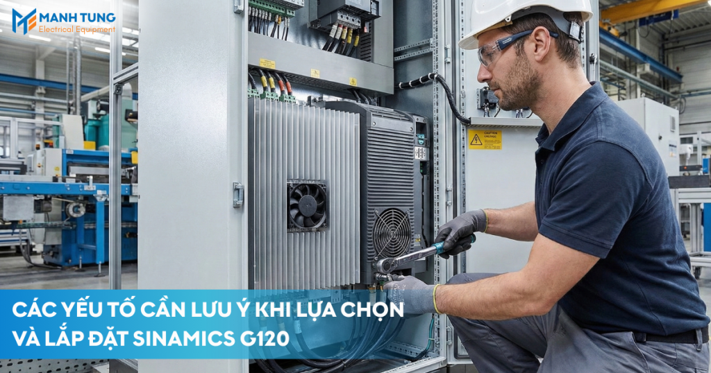 Các yếu tố cần lưu ý khi lựa chọn và lắp đặt SINAMICS G120