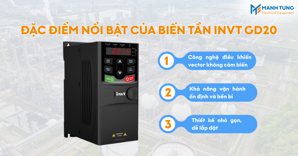 Đặc điểm nổi bật của biến tần INVT GD20