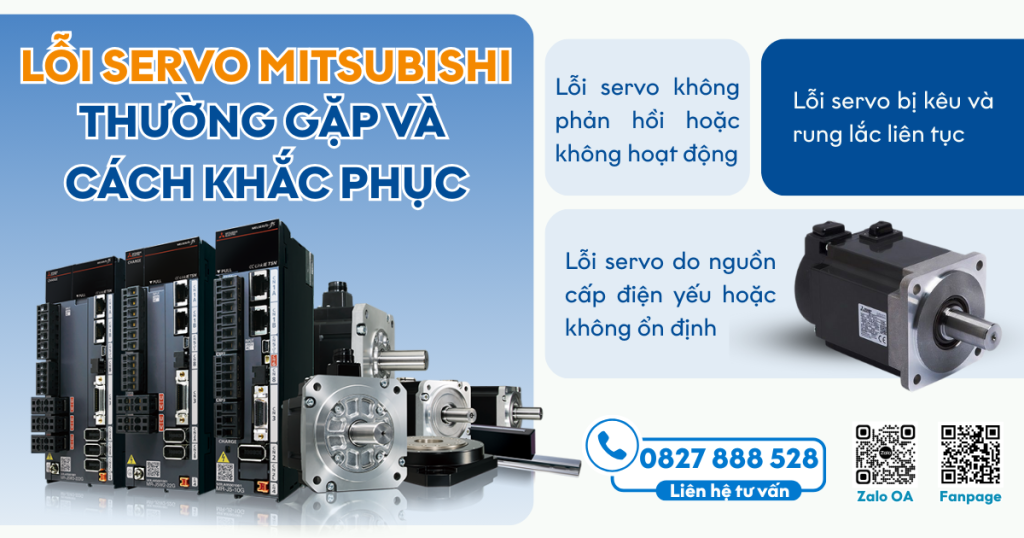 Lỗi Servo Mitsubishi thường gặp