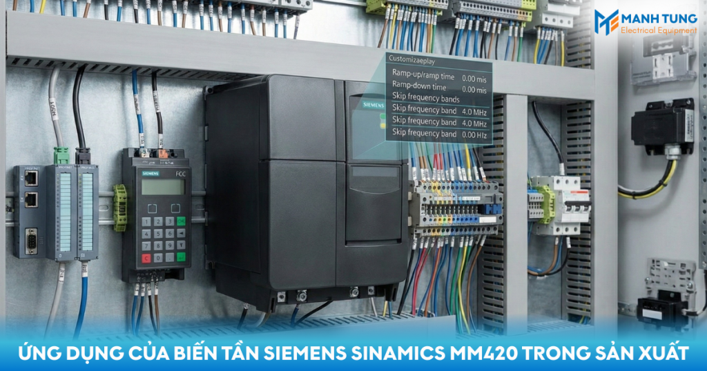 Ứng dụng của biến tần Siemens Sinamics MM420 trong sản xuất