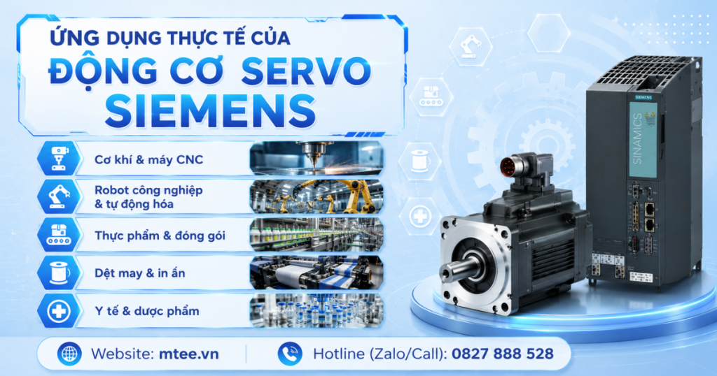 Ứng dụng thực tế của động cơ Servo Siemens