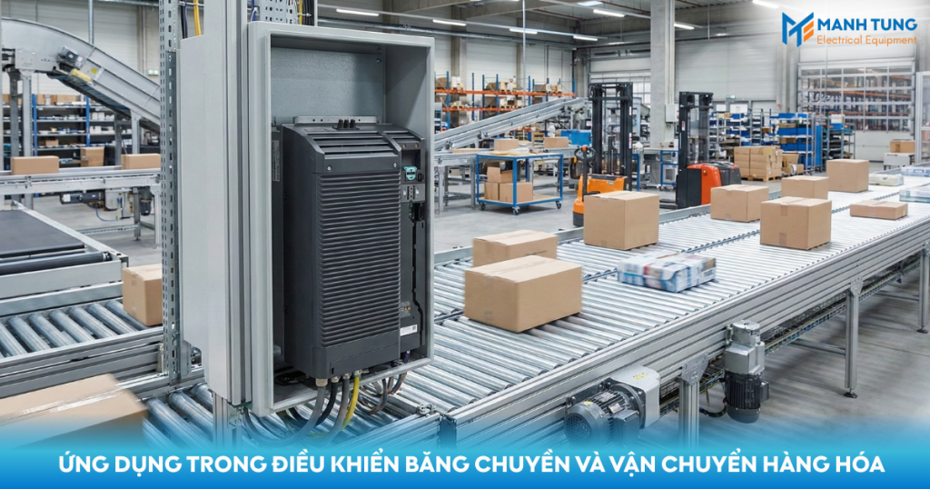 Ứng dụng trong điều khiển băng chuyền và vận chuyển hàng hóa