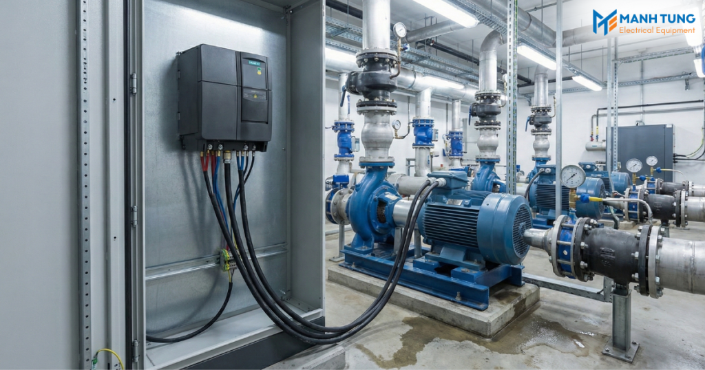 Ứng dụng trong hệ thống bơm công nghiệp