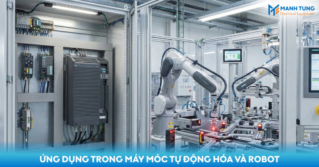 Ứng dụng trong máy móc tự động hóa và robot
